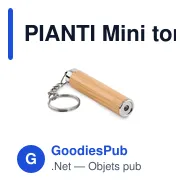 PIANTI Mini torche en bambou - Miniature 1