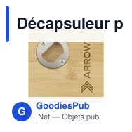 Décapsuleur personnalisable en bambou avec logo - Piazza Opener - Miniature 6