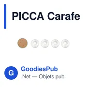 PICCA Carafe en verre recyclé 1L - Miniature 2