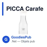PICCA Carafe en verre recyclé 1L - Miniature 5