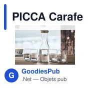 PICCA Carafe en verre recyclé 1L - Miniature 6