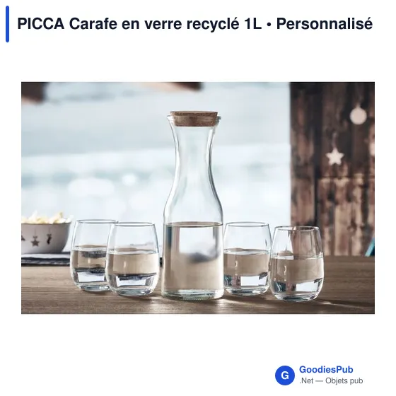 PICCA Carafe en verre recyclé 1L - Image 6
