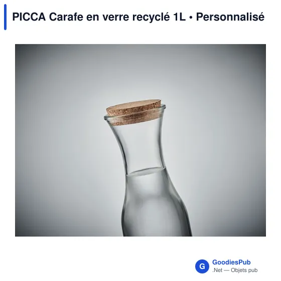 PICCA Carafe en verre recyclé 1L - Image 7