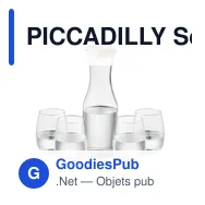 PICCADILLY Set de boisson en verre recyclé - Miniature 1