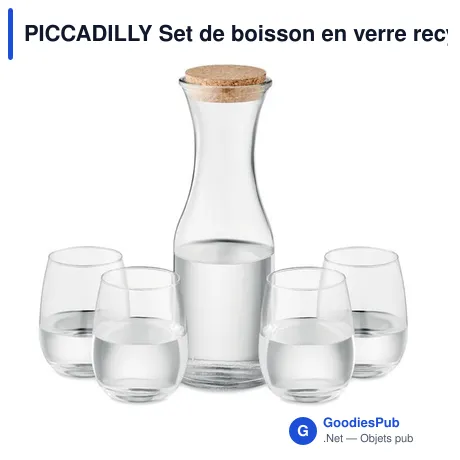 PICCADILLY Set de boisson en verre recyclé