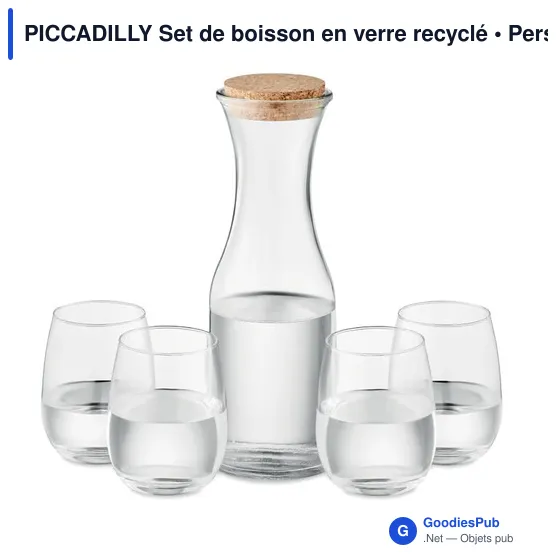 PICCADILLY Set de boisson en verre recyclé - Image 1