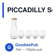PICCADILLY Set de boisson en verre recyclé - Miniature 2