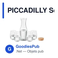 PICCADILLY Set de boisson en verre recyclé - Miniature 4