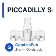 PICCADILLY Set de boisson en verre recyclé - Miniature 5
