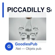 PICCADILLY Set de boisson en verre recyclé - Miniature 6