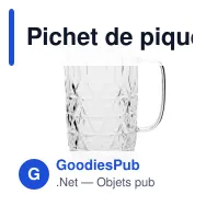Pichet de pique-nique personnalisable 1,2 litre en acrylique - Sagaform Acryl - Miniature 1