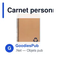 Carnet personnalisable en papier minéral avec logo - PIEDRA - Miniature 2