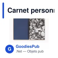 Carnet personnalisable en papier minéral avec logo - PIEDRA - Miniature 3