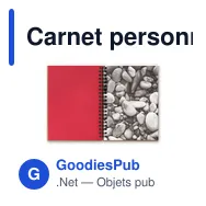 Carnet personnalisable en papier minéral avec logo - PIEDRA - Miniature 6