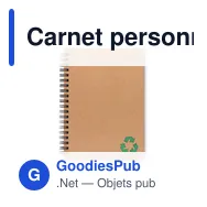 Carnet personnalisable en papier minéral avec logo - PIEDRA - Miniature 9