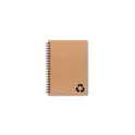 Variante noir - Carnet personnalisable en papier minéral avec logo - PIEDRA