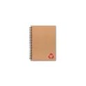 Variante rouge - Carnet personnalisable en papier minéral avec logo - PIEDRA