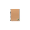 Variante vert - Carnet personnalisable en papier minéral avec logo - PIEDRA