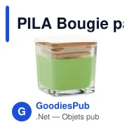 PILA Bougie parfumée carrée 50gr - Miniature 1