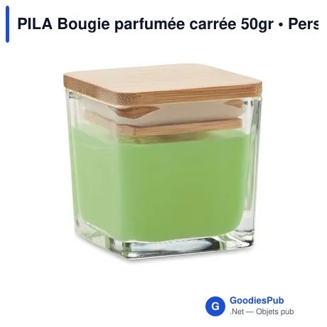 PILA Bougie parfumée carrée 50gr