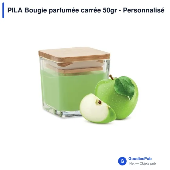 PILA Bougie parfumée carrée 50gr - Image 2
