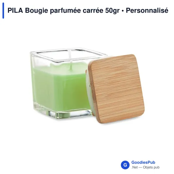 PILA Bougie parfumée carrée 50gr - Image 3