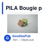 PILA Bougie parfumée carrée 50gr - Miniature 4