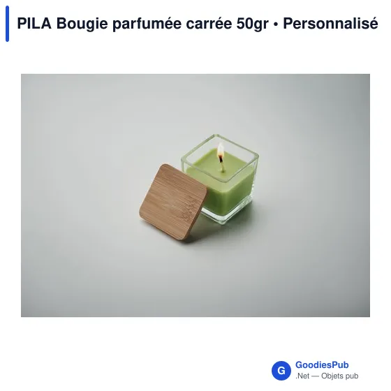 PILA Bougie parfumée carrée 50gr - Image 4