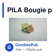 PILA Bougie parfumée carrée 50gr - Miniature 5