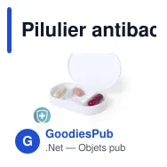 Pilulier antibactérien personnalisable Hempix avec logo - Miniature 1