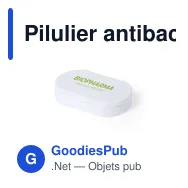 Pilulier antibactérien personnalisable Hempix avec logo - Miniature 4