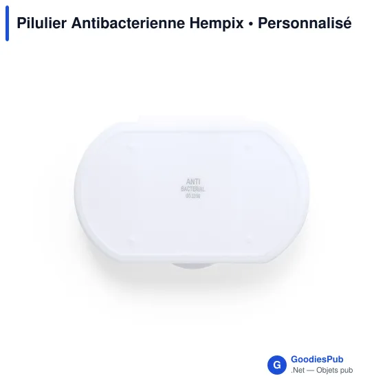 Pilulier antibactérien personnalisable Hempix avec logo - Image 5