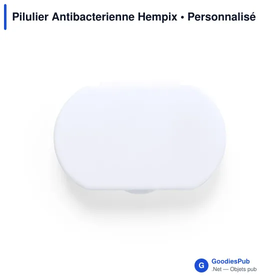Pilulier antibactérien personnalisable Hempix avec logo - Image 6