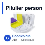Pilulier personnalisable avec logo - Pilulier Aspi - Miniature 3