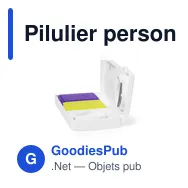 Pilulier personnalisable avec logo - Pilulier Aspi - Miniature 5