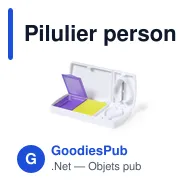 Pilulier personnalisable avec logo - Pilulier Aspi - Miniature 6