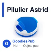 Pilulier personnalisé avec logo - Astrid pour entreprises - Miniature 3