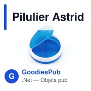 Pilulier personnalisé avec logo - Astrid pour entreprises - Miniature 8