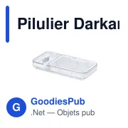 Pilulier personnalisable Darkan avec logo pour l'hygiène et le bien-être - Miniature 4
