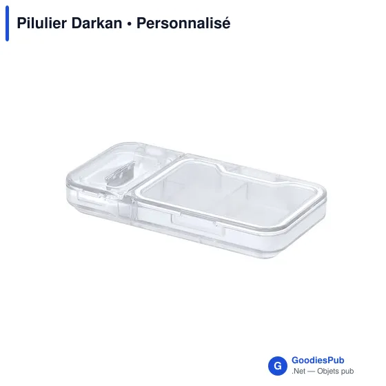 Pilulier personnalisable Darkan avec logo pour l'hygiène et le bien-être - Image 4