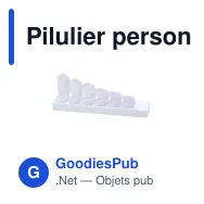 Pilulier personnalisable Keyon avec logo - Organisateur de médicaments - Miniature 4