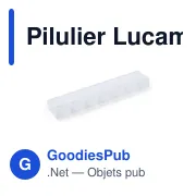 Pilulier personnalisable avec logo - Lucam - Miniature 1