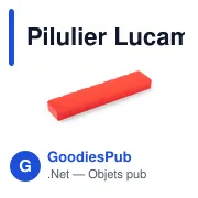 Pilulier personnalisable avec logo - Lucam - Miniature 3