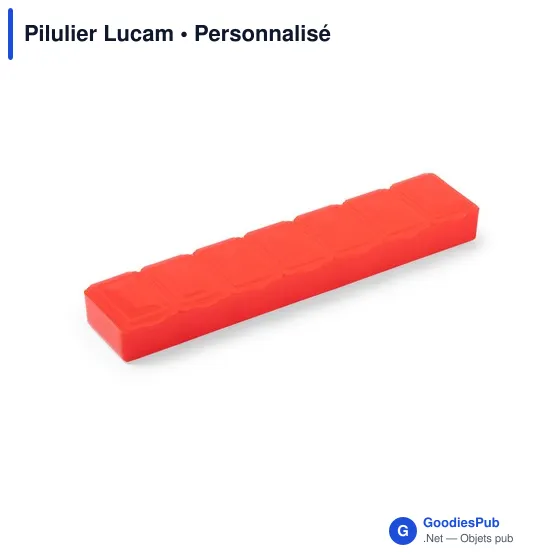 Pilulier personnalisable avec logo - Lucam - Image 4
