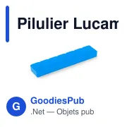 Pilulier personnalisable avec logo - Lucam - Miniature 5