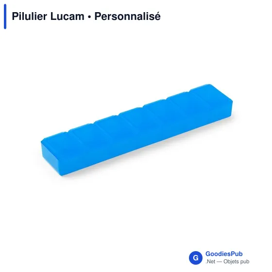 Pilulier personnalisable avec logo - Lucam - Image 5