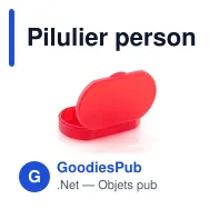 Pilulier personnalisable Trizone avec logo - 3 compartiments - Miniature 6