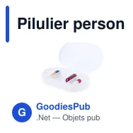 Pilulier personnalisable Trizone avec logo - 3 compartiments - Miniature 10