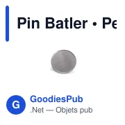 Pin Batler - Miniature 1