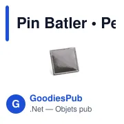 Pin Batler - Miniature 3
